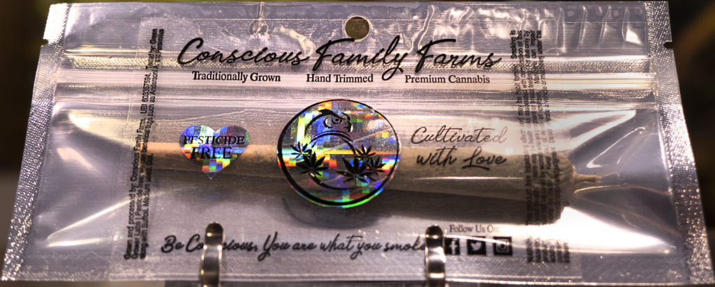 Conscious Family Farms Pre-rolled Joint in Package