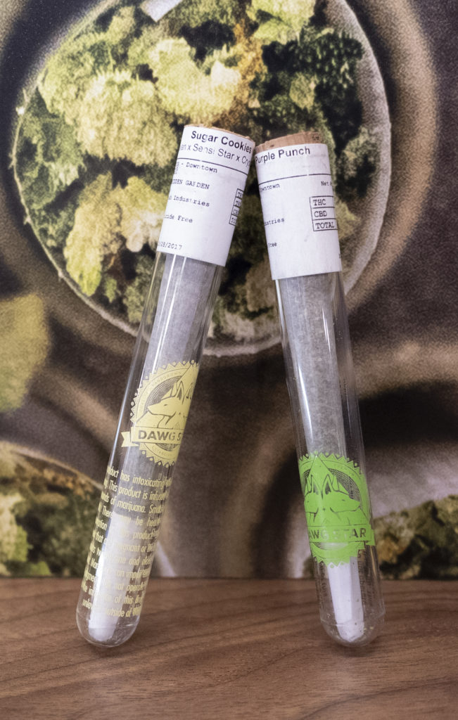 Dawgstar Cannabis Pre-rolled Joints in Glass Vials
