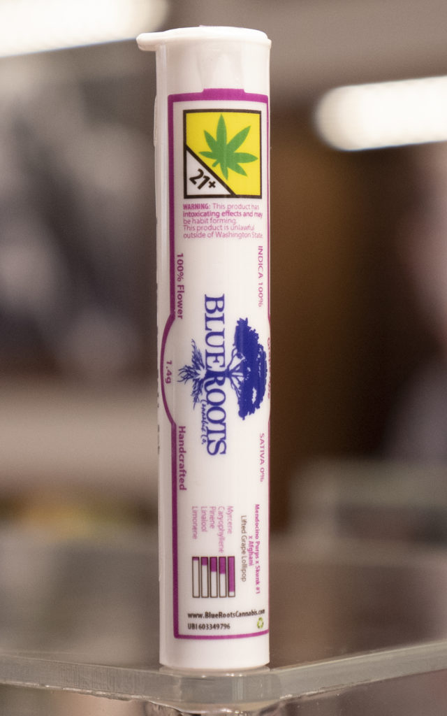 Blue Roots Cannabis Pre-roll Joint Tube