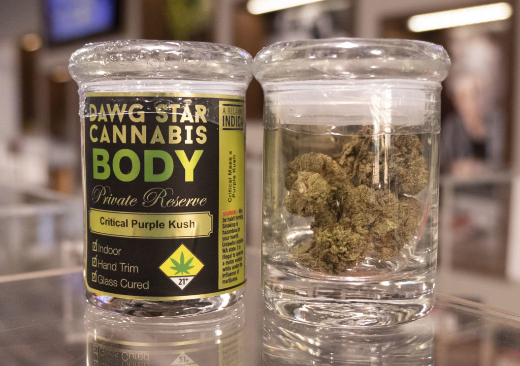 Dawg Star Cannabis Critical Purple Kush Flower in Jar