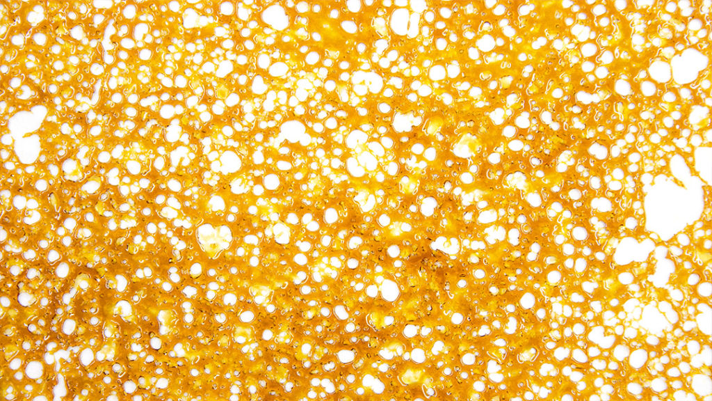 Slab of Cannabis Concentrate Shatter
