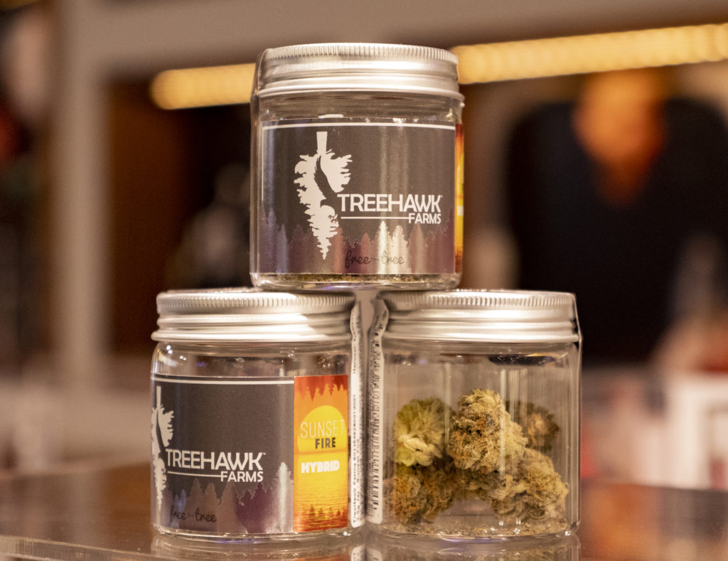 Treehawk Farms Sunset Fire Cannabis in Jars