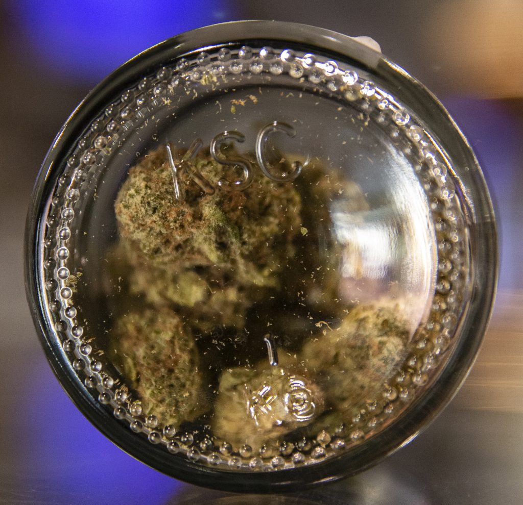 Bottom of Cyclops Cannabis Jar