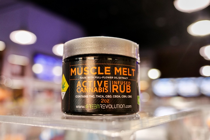 Green Revolution's Muscle Melt 2oz to affect the Endocannabinoid System