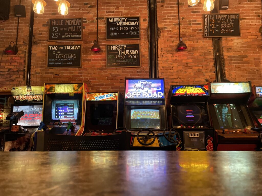 Inside Gamers Arcade Bar Spokane