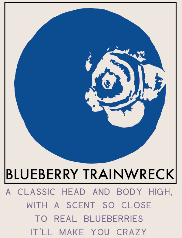 Blueberry Trainwreck Raven Grass Label