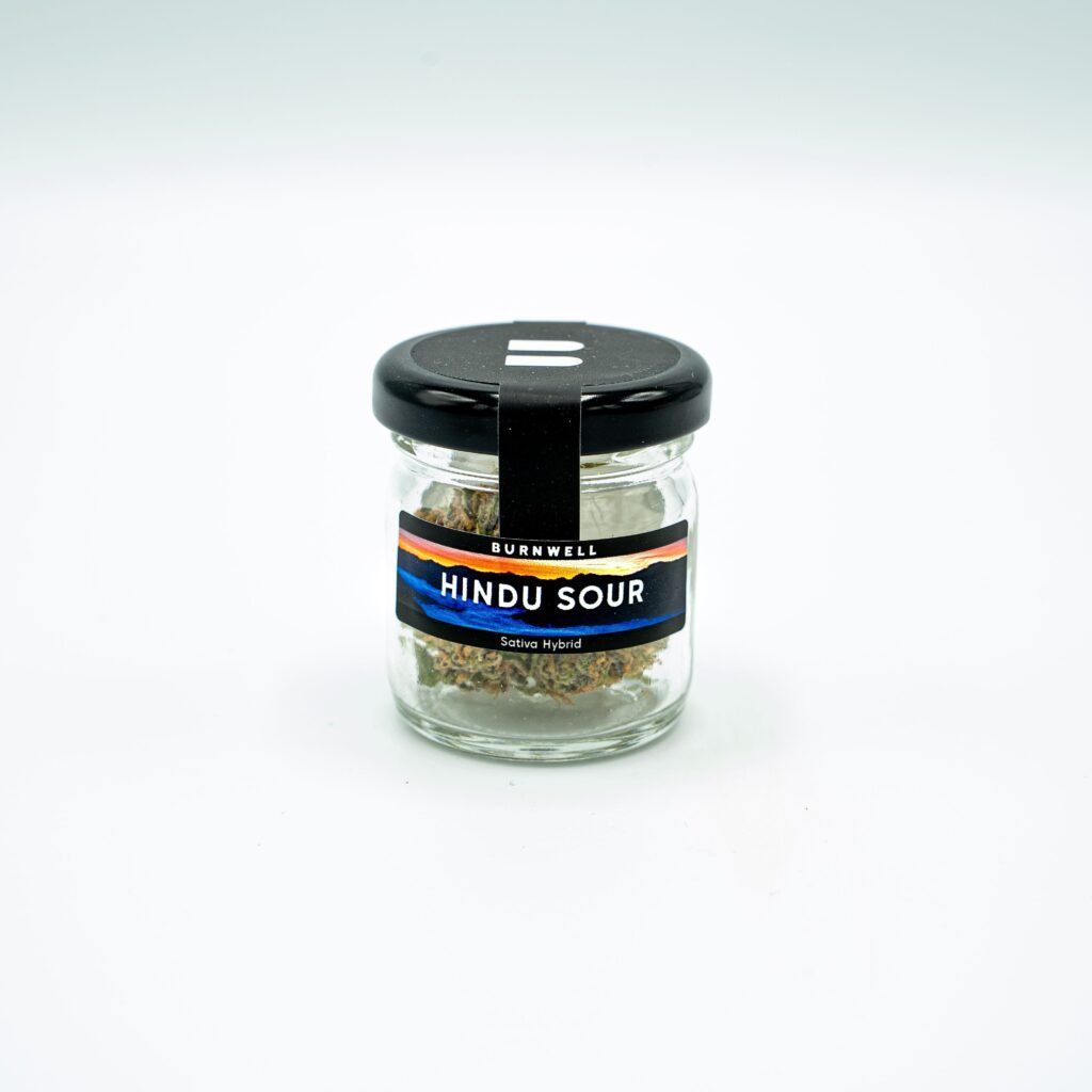 One Gram Jar of Hindu Sour Cannabis Flower from Burnwell