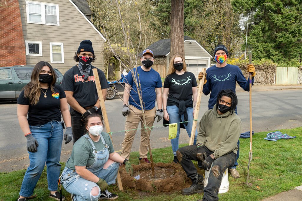 Wyld Cannabis Employees Planting Trees