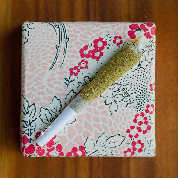 Weed Pre-roll on Flowery Box