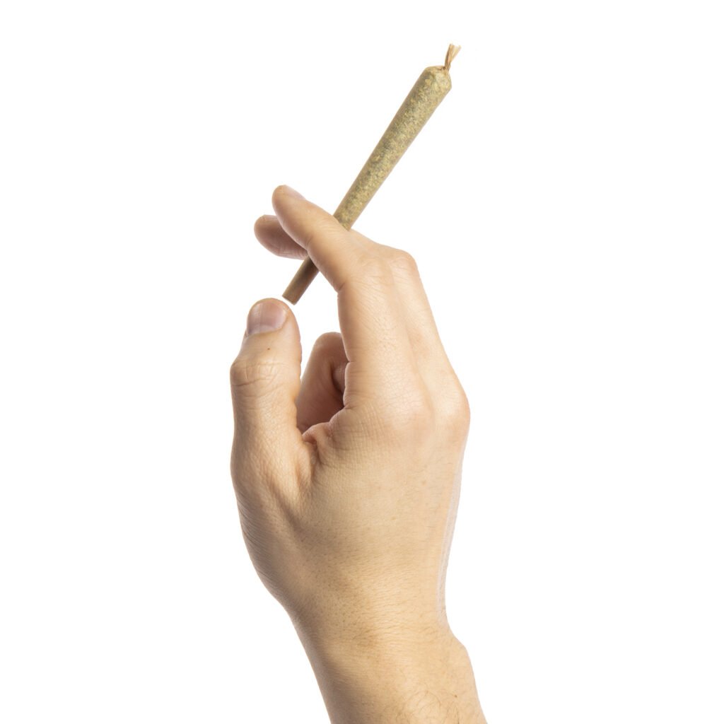 Hand Holding Weed Pre-Roll
