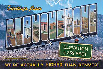 Postcard from Albuquerque New Mexico