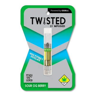 MFUSED Twisted Sour OG Berry Cannabis Distillate Cartidge