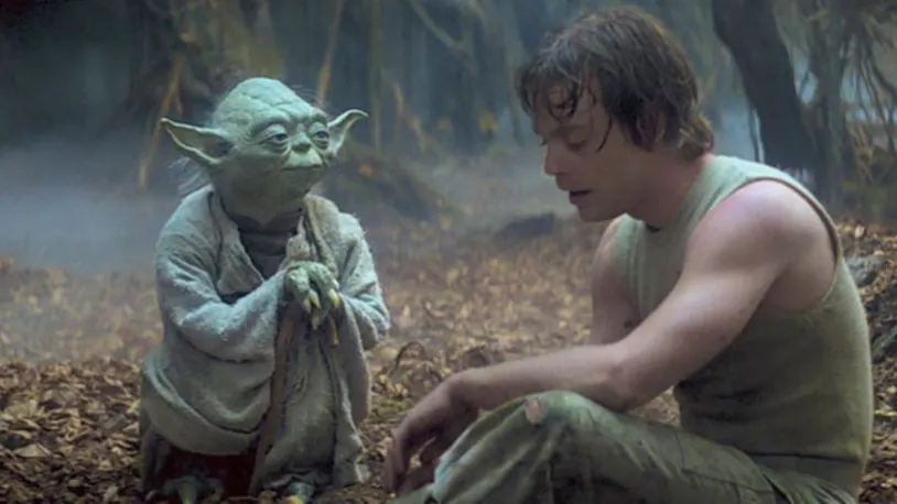 Yoda and Luke in Degoba
