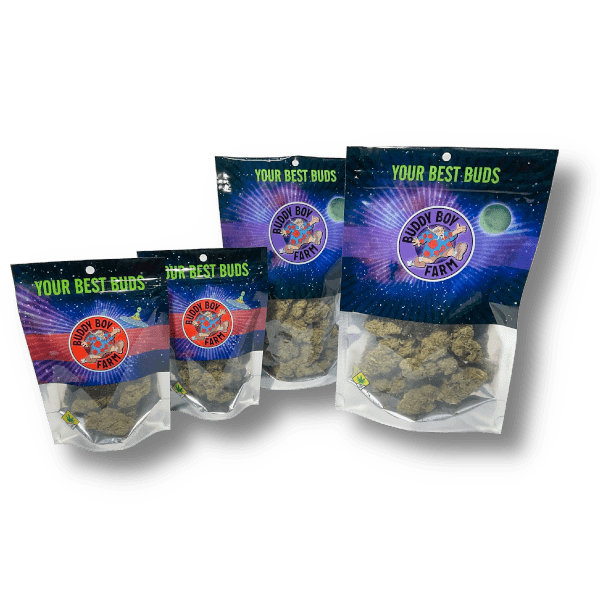 Buddy Boy Farms Bags of Cannabis Weed Flower