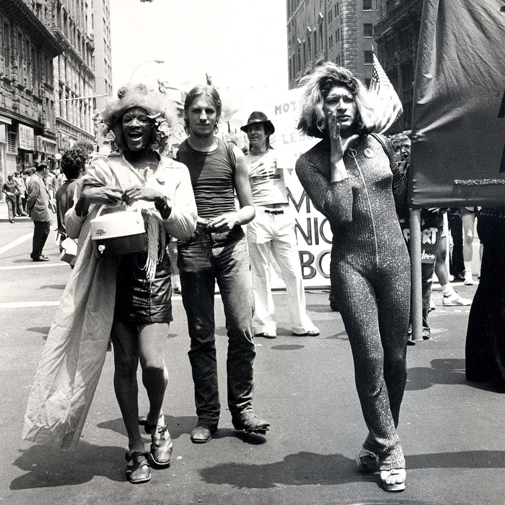 Marsha P Johnson, Joseph Ratanski, and Sylvia Rivera in 1973