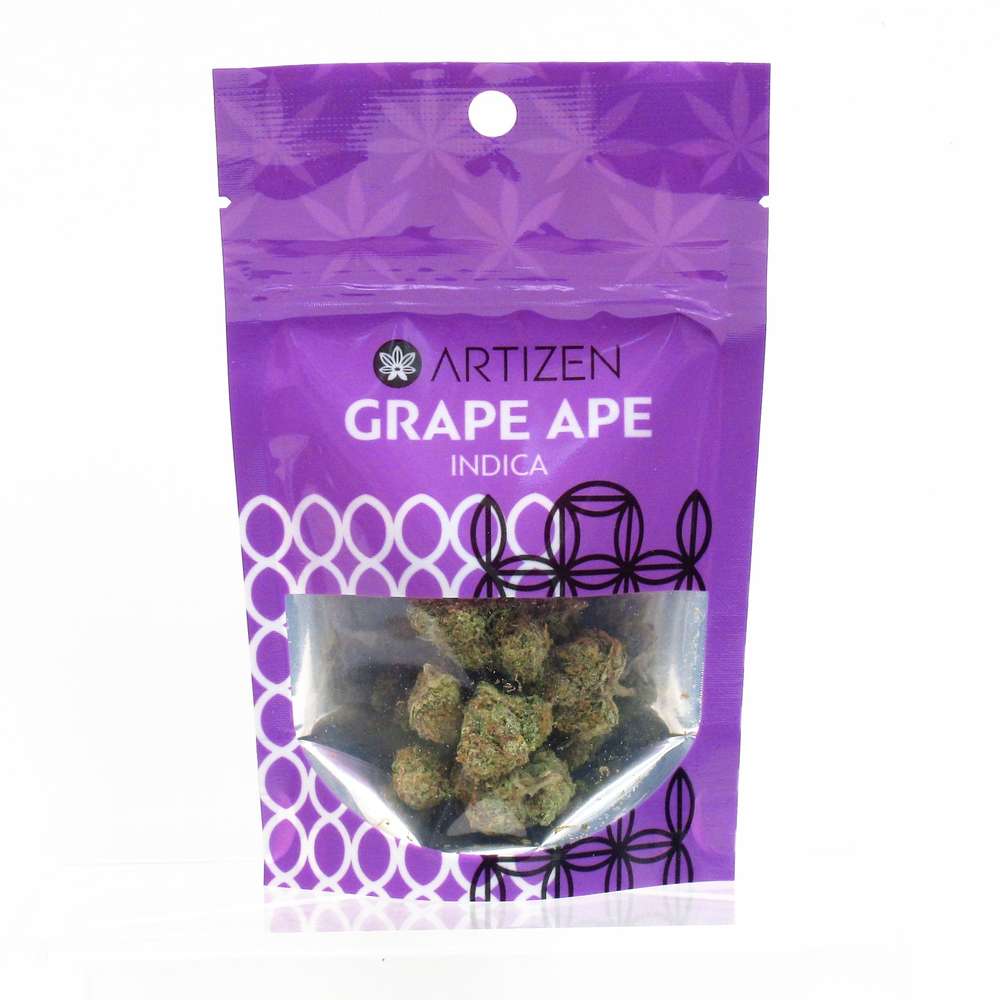 Artizen Brand Cannabis Grape Ape Weed Strain