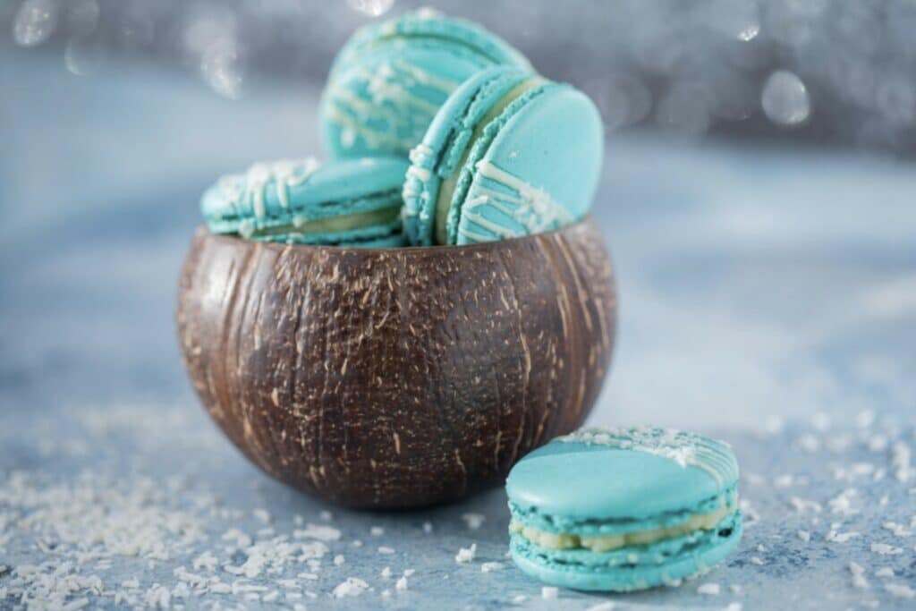 Blue Macaron Cookies