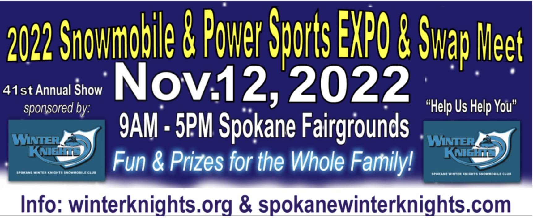 2022 Snowmobile and Power Sports Expo Swap Meet Spokane Fairgrounds Flyer