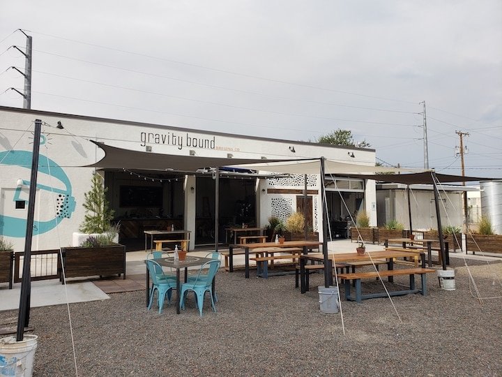 Patio Outside of Gravity Bound Brewing