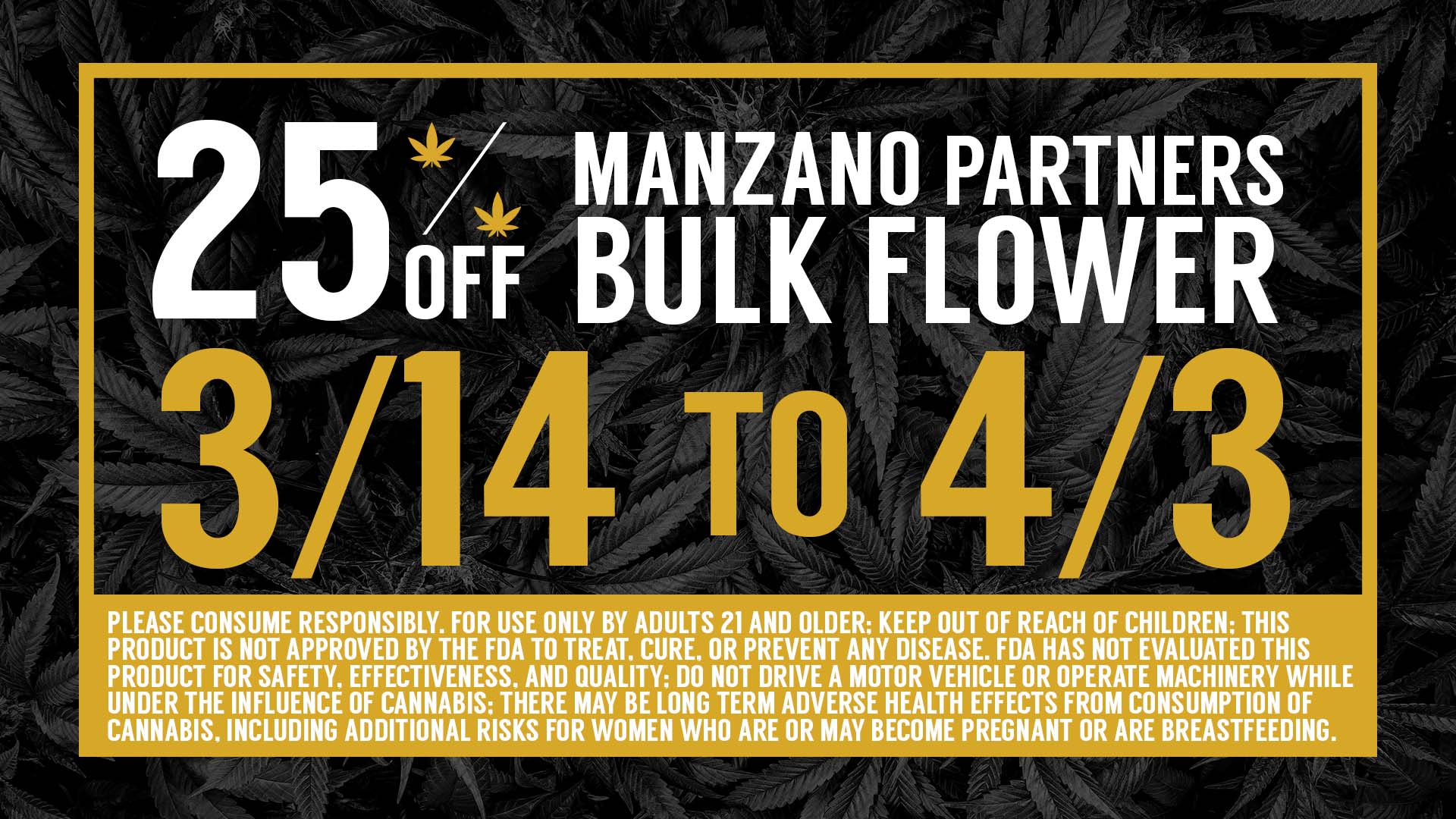 Manzano Partners Bulk Flower Sale