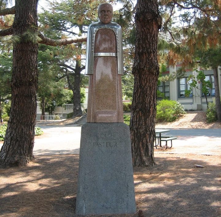 "420" Louis Pasteur Statue in San Rafael California