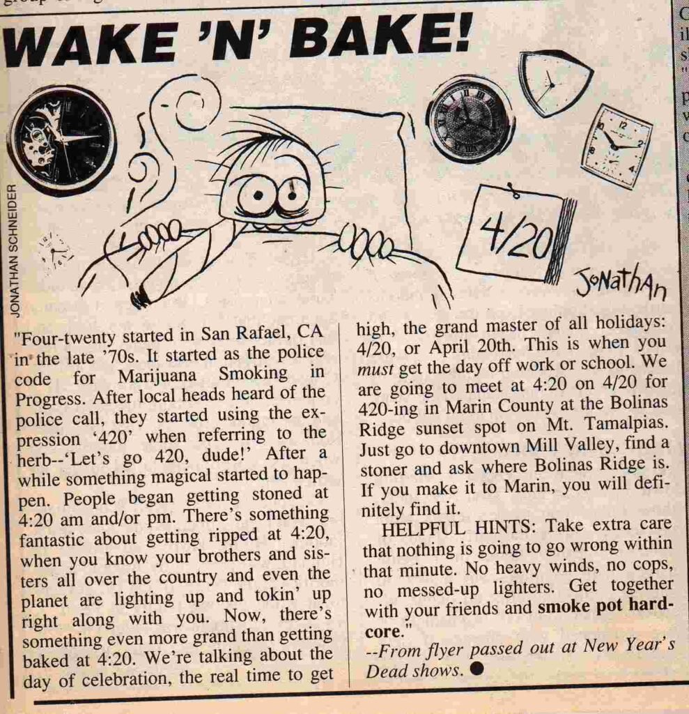 Wake N' Bake Original 420 Flyer