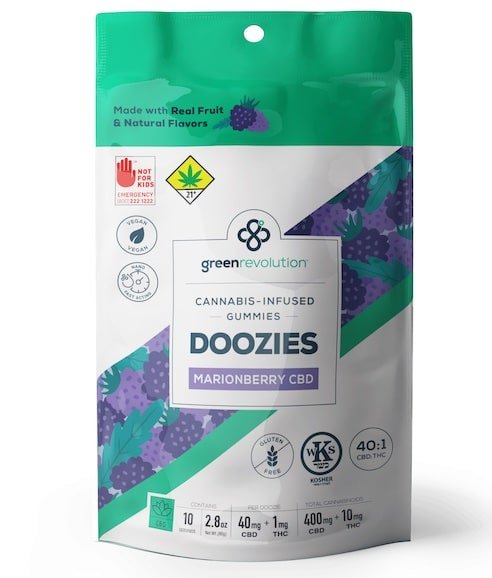 Green Revolution Marionberry Doozies Cannabis Infused Edibles