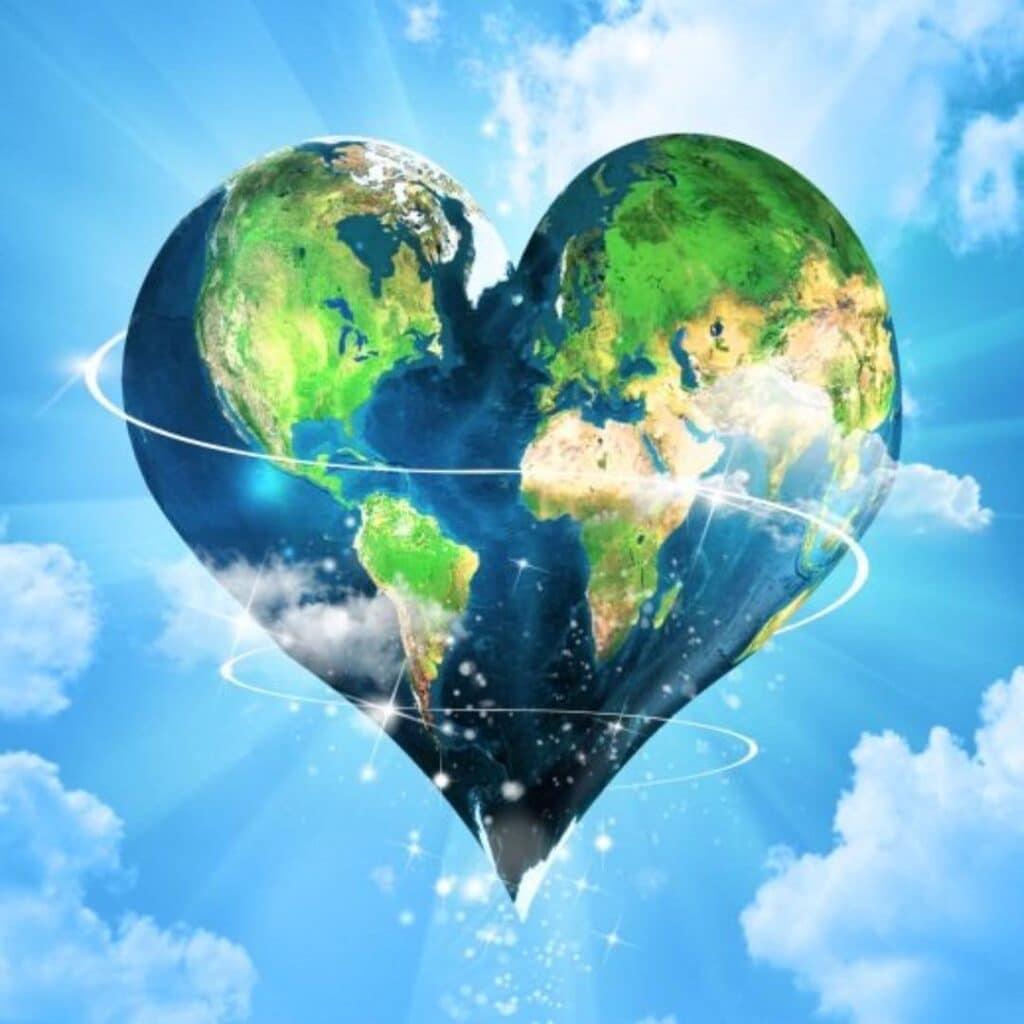 Planet Earth Shaped Like a Heart