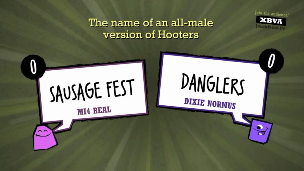 Screenshot from the Video Game Quiplash