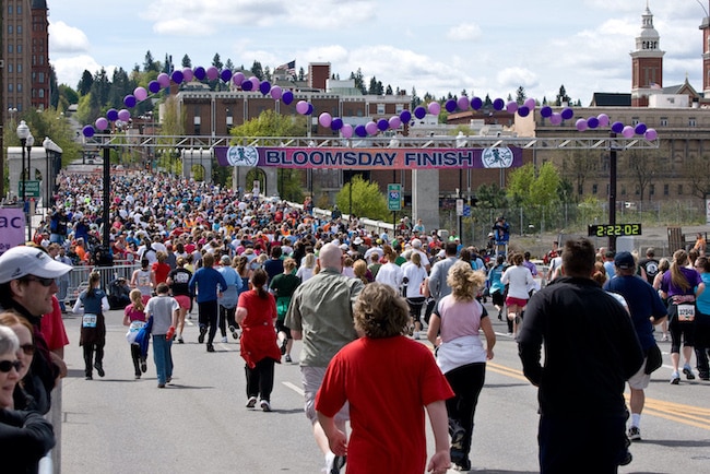 Bloomsday Finish Line Spokane Washington