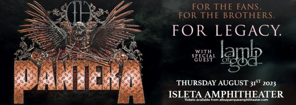 Pantera and Lamb of God Tour Poster
