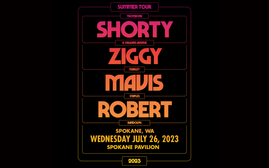 Trombone Shorty and Ziggy Marley Summer Concert Poster