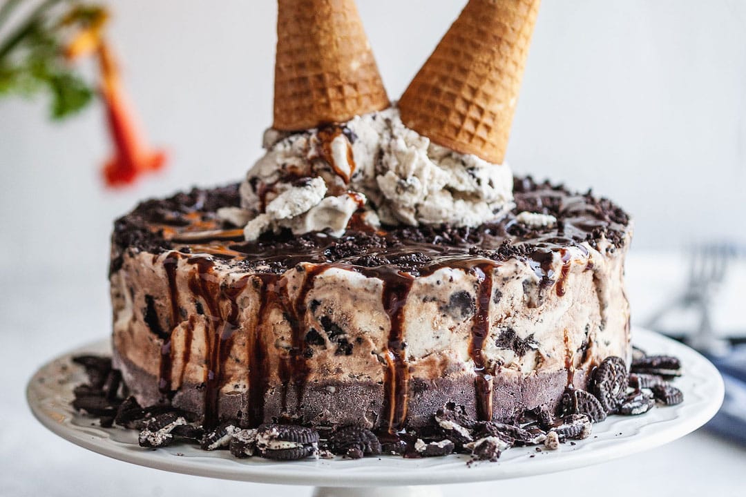 Ice Cream Cake to Represent the Strain Ice Cream Cake from Root Down