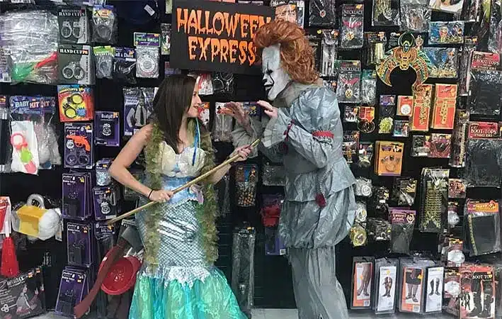 Inside Halloween Express Store