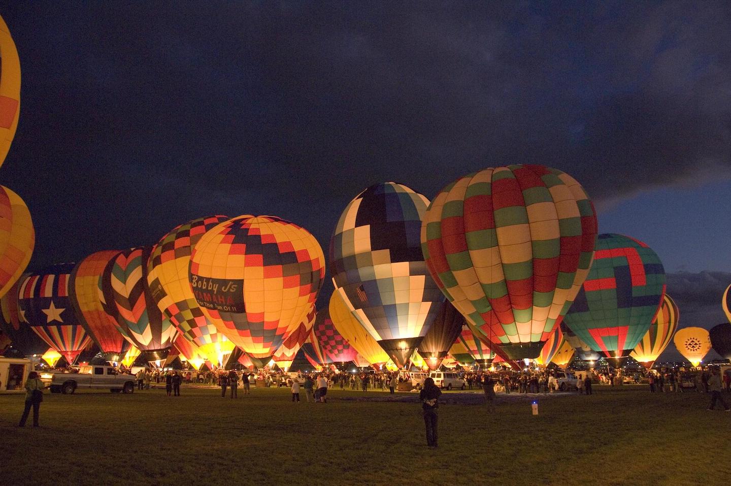 Balloon Glow at The Albuquerque International Balloon Fiesta