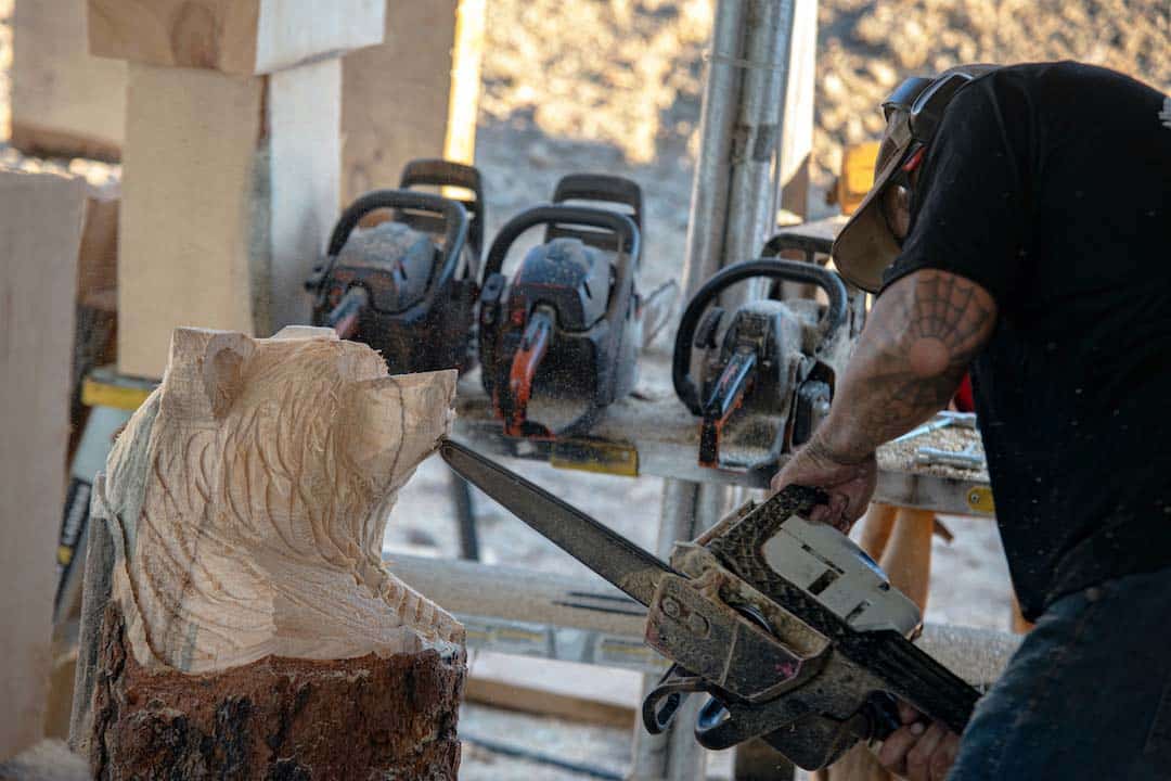 Chainsaw Carving Exhibition at the Albuquerque International Balloon Fiesta
