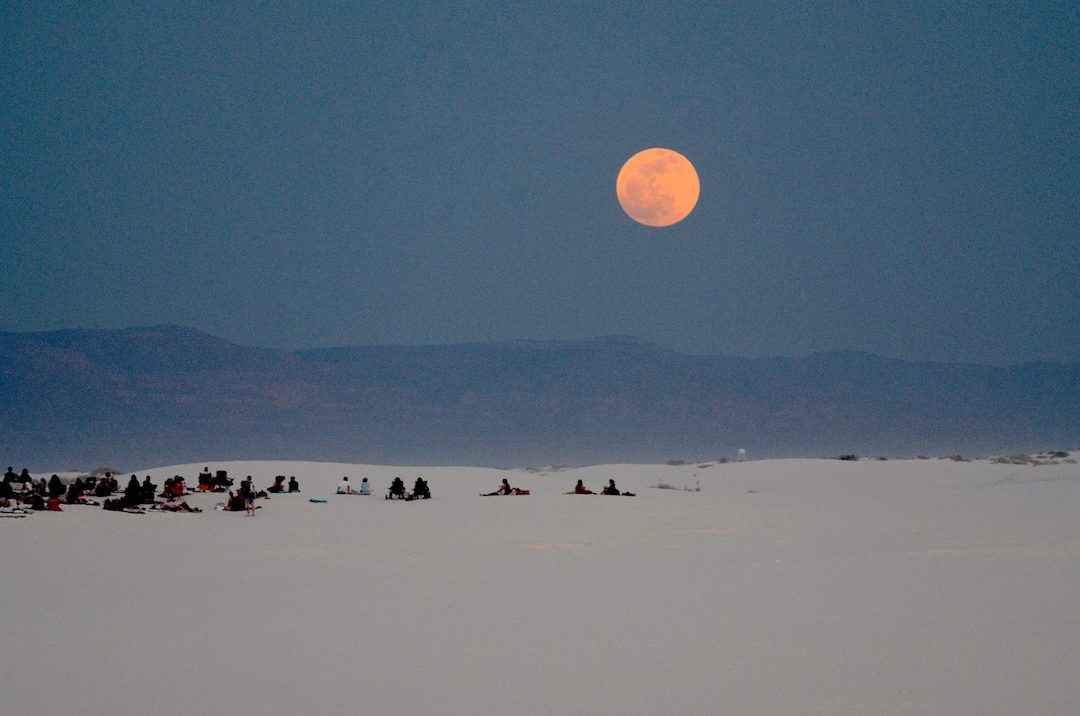 Full Moon Night at the Las Cruces White Sands National Park New Mexico