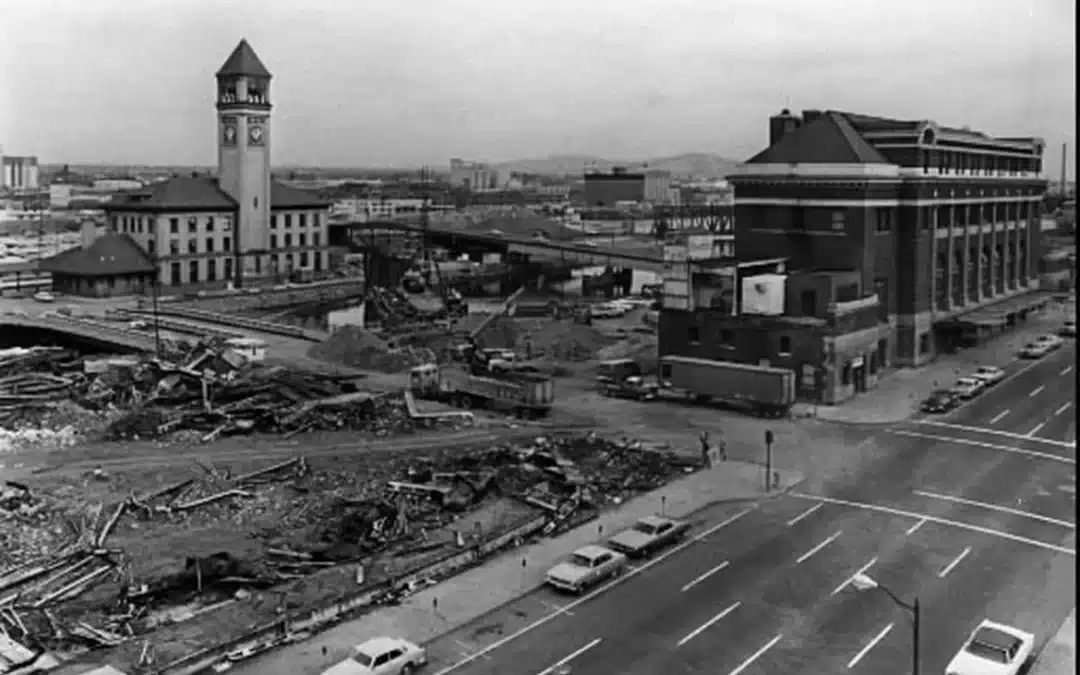 Historic Photo of Downtown Spokane