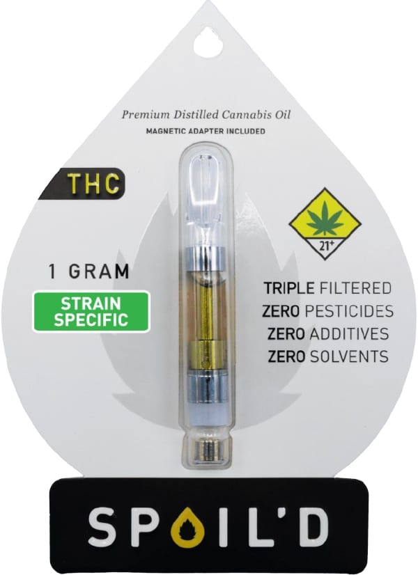 Spoil'd Cannabis THC Distillate Vape Cartridge
