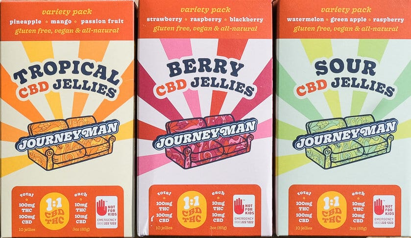 Journeyman Jellies CBD 1:1 Cannabis Gummies Edibles
