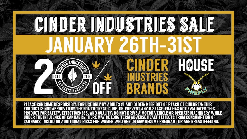 Cinder Industries Sale | 20% off Cinder Brands in New Mexico