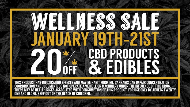 Wellness Sale | 20% off CBD Products & Edibles at Cinder in Spokane