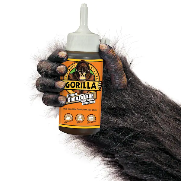 Gorilla Hand Holding Gorilla Glue to Represent the Cannabis Strain Gorilla Glue