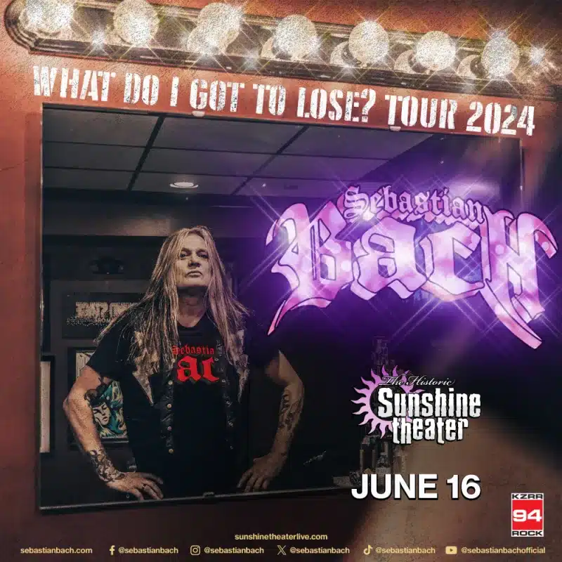 Sebastian Bach at the Sunshine Theater for Father's Day in New Mexico Albuquerque ABQ