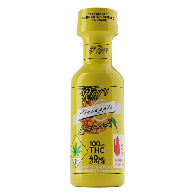 Ray's Lemonade Caffeinated Pineapple Cannabis Beverage