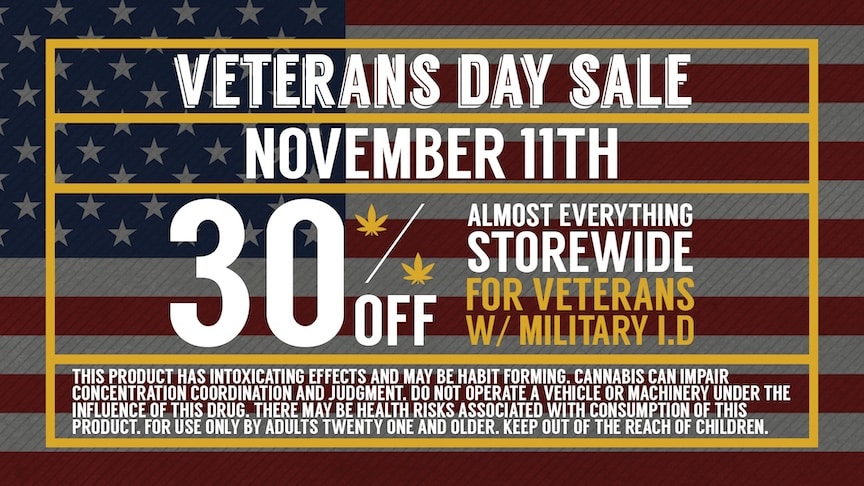 Veterans Day Sale | 30% off Most Items Storewide for Veterans