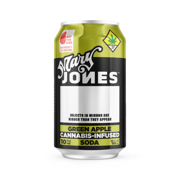 Mary Jones Soda Green Apple Drink Edible