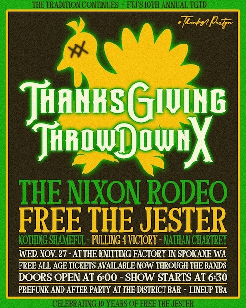 Free the Jester Thanksgiving Throwdown Poster