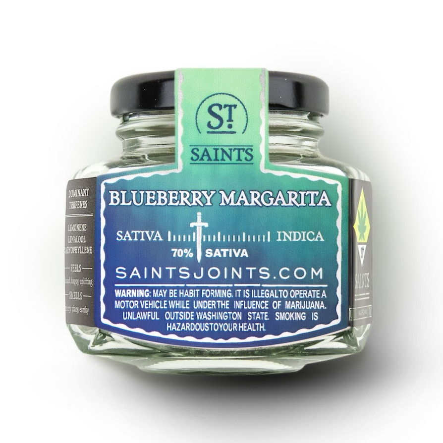 Blueberry Margarita Cannabis Flower from Saints Joints