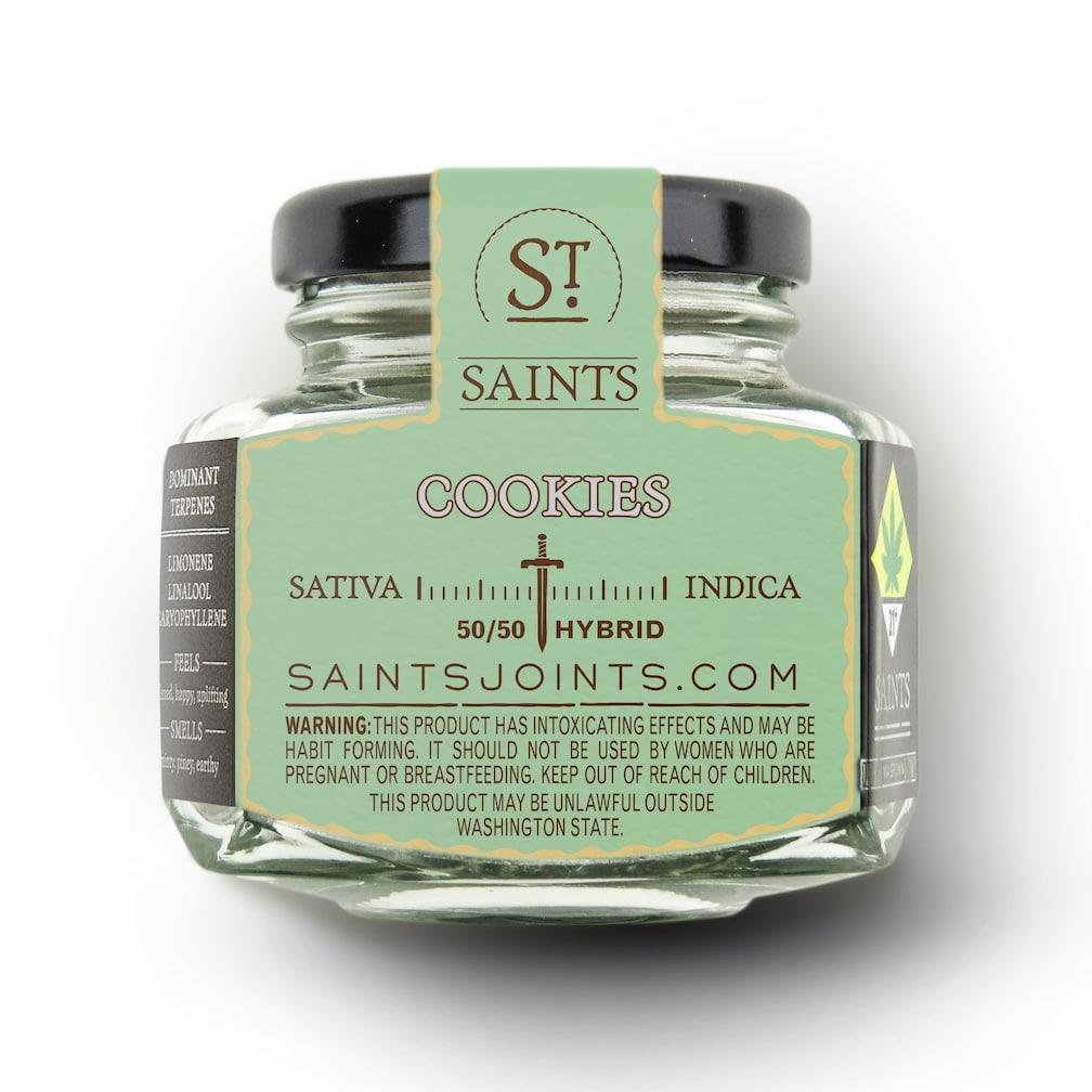 Cookies Saints Cannabis Jar